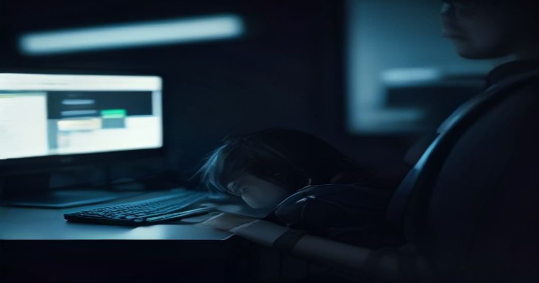 Developer typing code into a terminal, with a GitHub logo in the background
