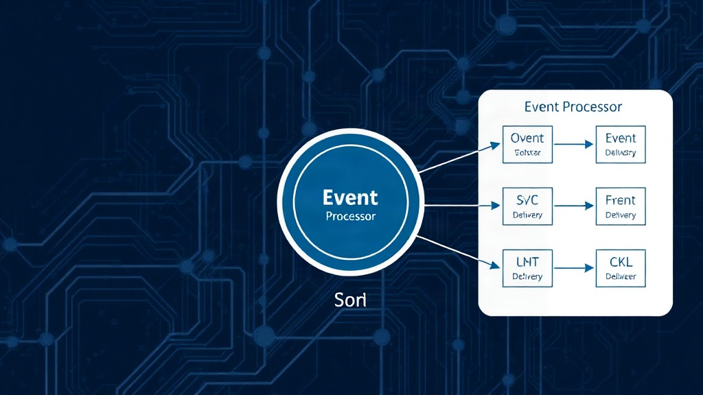 Diagram showing the Event Processor as a central hub for event routing and delivery.