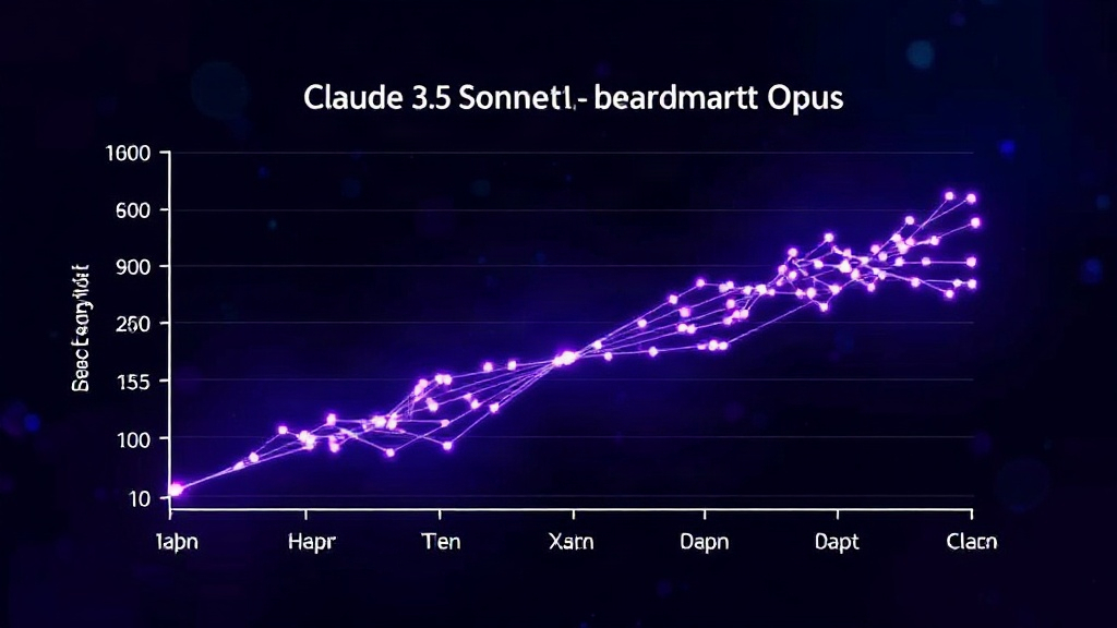 Graph comparing Claude 3.5 Sonnet's benchmark scores against Claude 3 Opus
