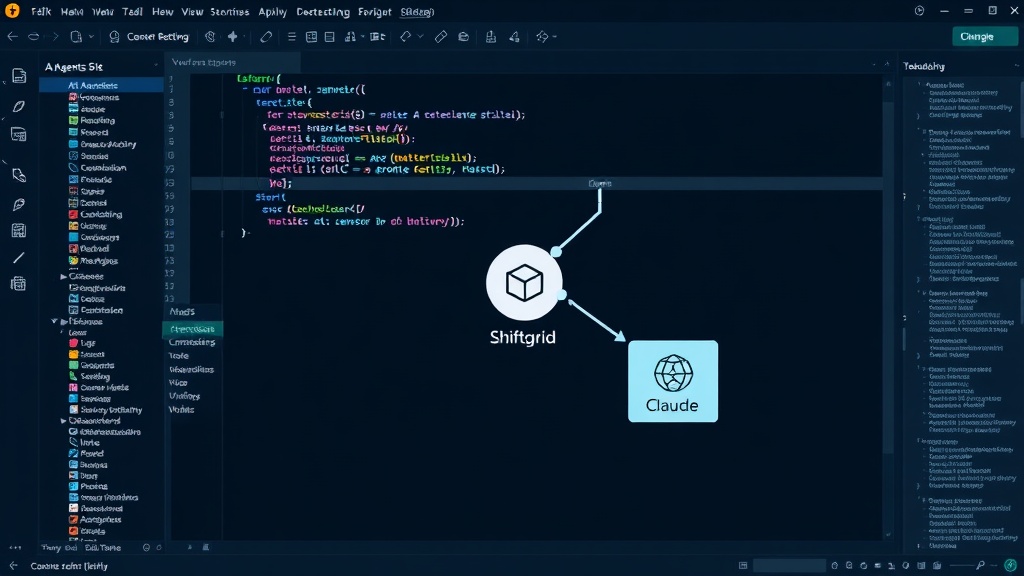 Diagram illustrating the interaction between AI agents and the ShiftGrid API for pentesting