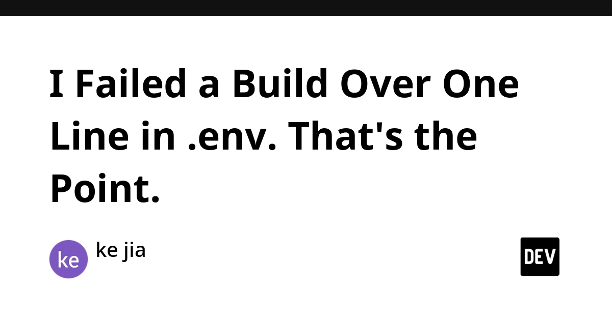 Dev's `.env` Mistake Highlights CI Gaps in Secret Management