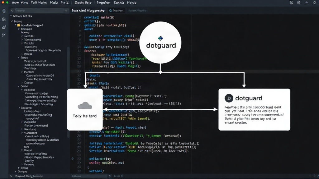 Diagram showing dotguard integrated into a CI pipeline workflow