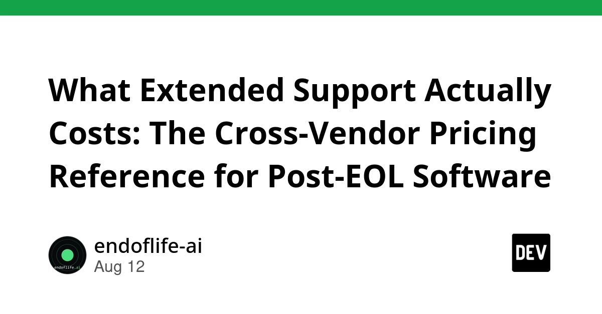 Extended Support Costs Revealed: Microsoft, AWS, Ubuntu Pro Pricing Detailed