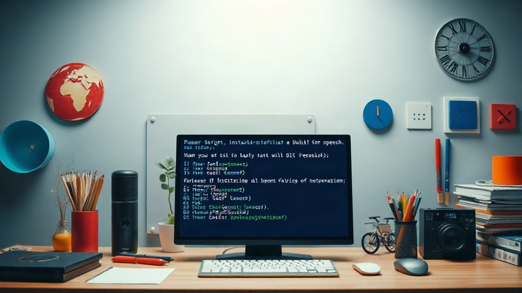 PowerShell script to instantiate and configure Windows SpeechSynthesizer