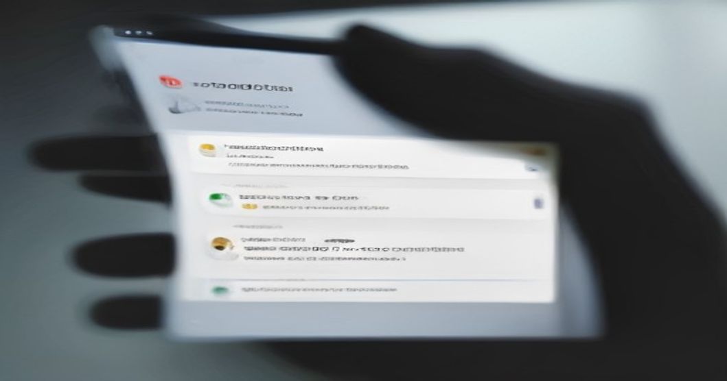 Tether application interface displaying a conversation list on a Linux desktop