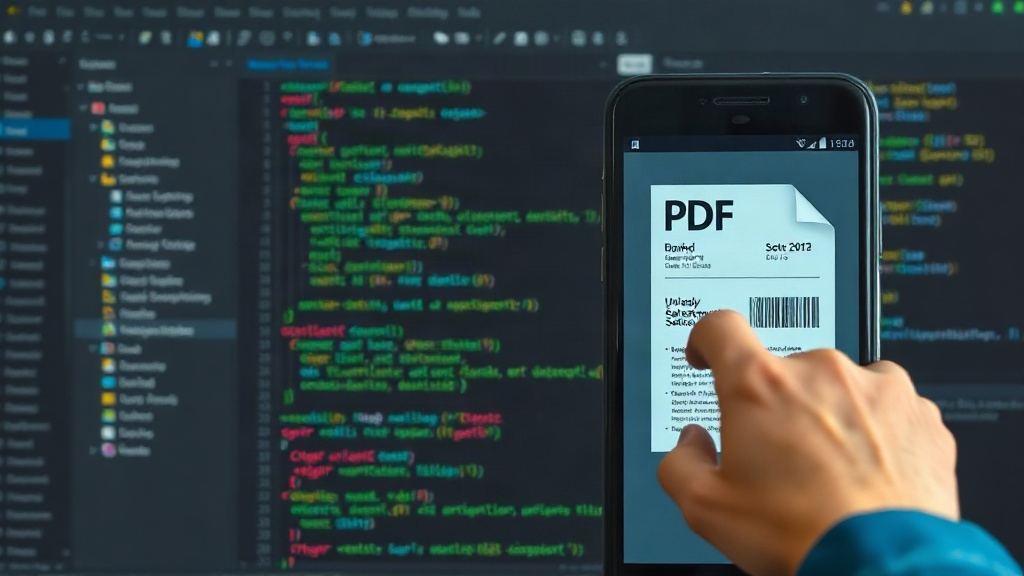 Android app interface showing a user uploading a PDF bank statement for parsing