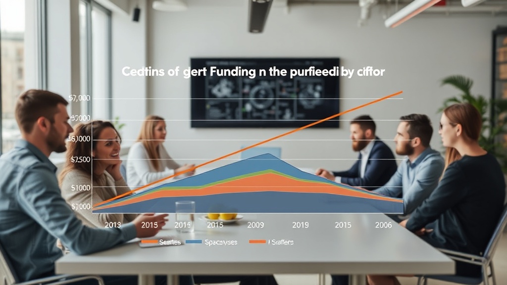Chart showing the breakdown of debt funding by sector in H1 2026