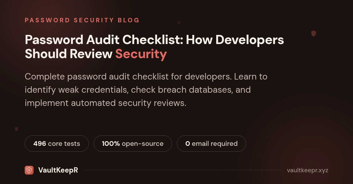 Developers Face Credential Chaos: Auditing is Non-Negotiable