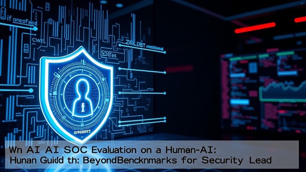 Diagram illustrating human-AI collaboration in a security operations center