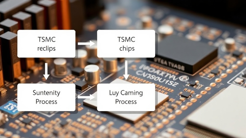 Diagram illustrating TSMC's 2nm chip manufacturing process flow