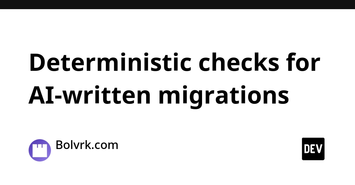 AI's SQL Migration Blind Spot: Deterministic Checks Needed
