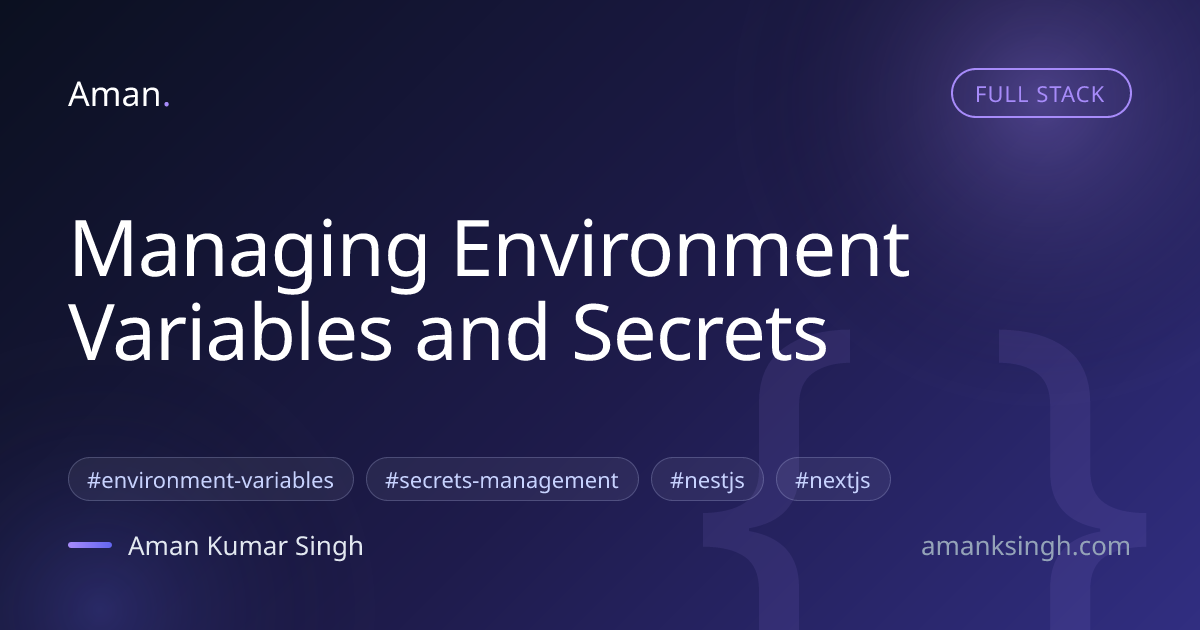 Secrets Management: Beyond Copy-Pasting Passwords