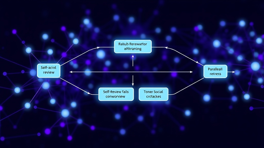GitHub Actions workflow diagram showing parallel AI code review steps