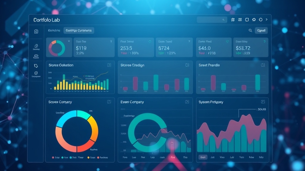 Portfolio Lab dashboard showcasing ESG score breakdown for a sample company