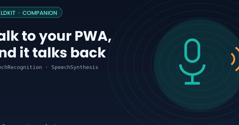 PWA FieldKit Adds Voice Control with Web Speech API