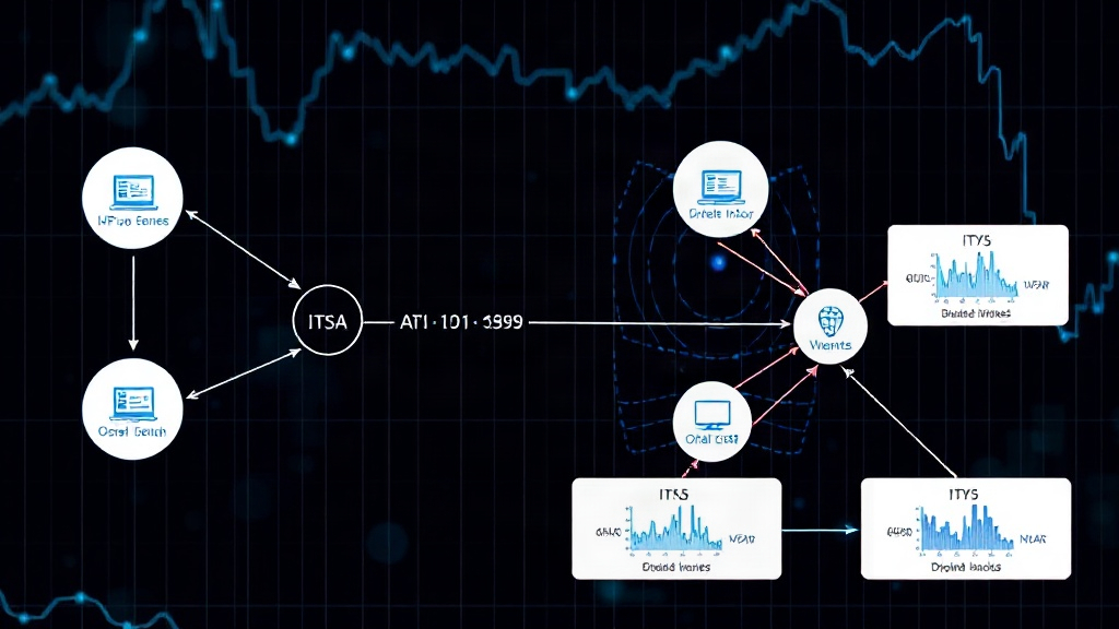 Diagram illustrating the communication flow between specialized AI agents in the ITSA system.