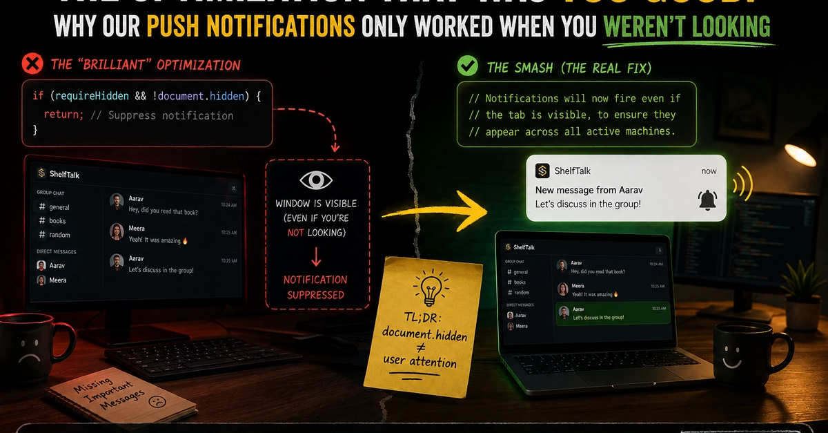 Push Notification Bug: Optimization Sabotaged ShelfTalk Alerts