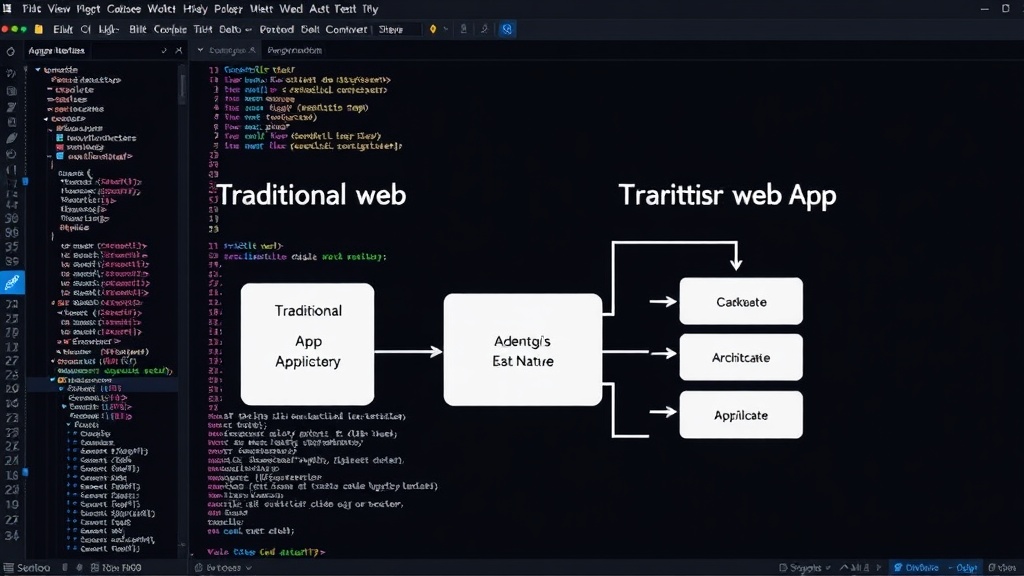 Conceptual diagram comparing traditional web app architecture with an agent-native stack.