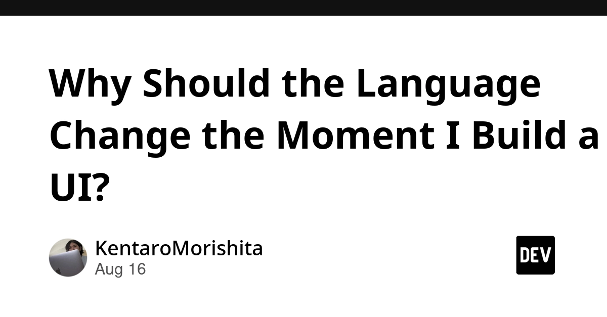 Web UI's Unique Language Demands a New Programming Paradigm