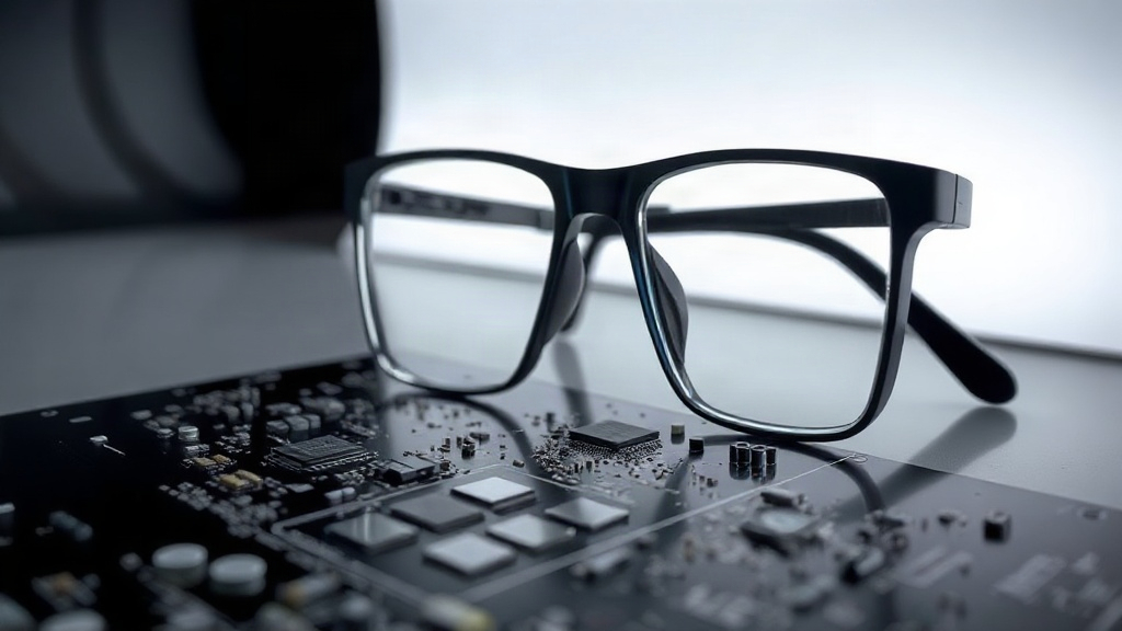 Meta's new camera-free smart glasses displayed in a sleek, minimalist setting.