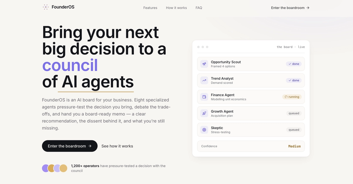 AI Board of Directors Tackles FounderOS Migration Decision