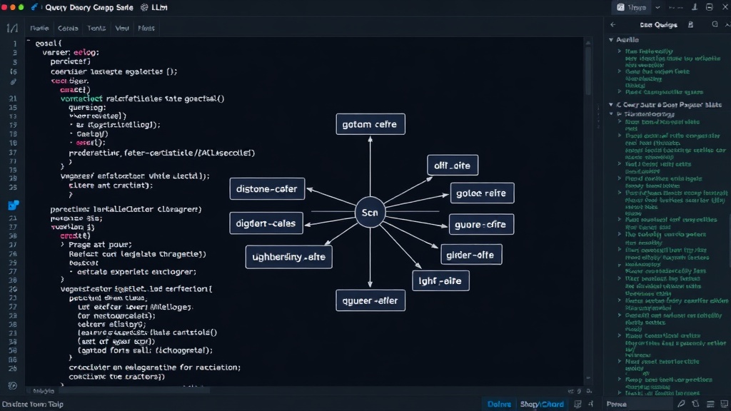 Diagram illustrating a user query being split into multiple sub-queries for an LLM shopping assistant.