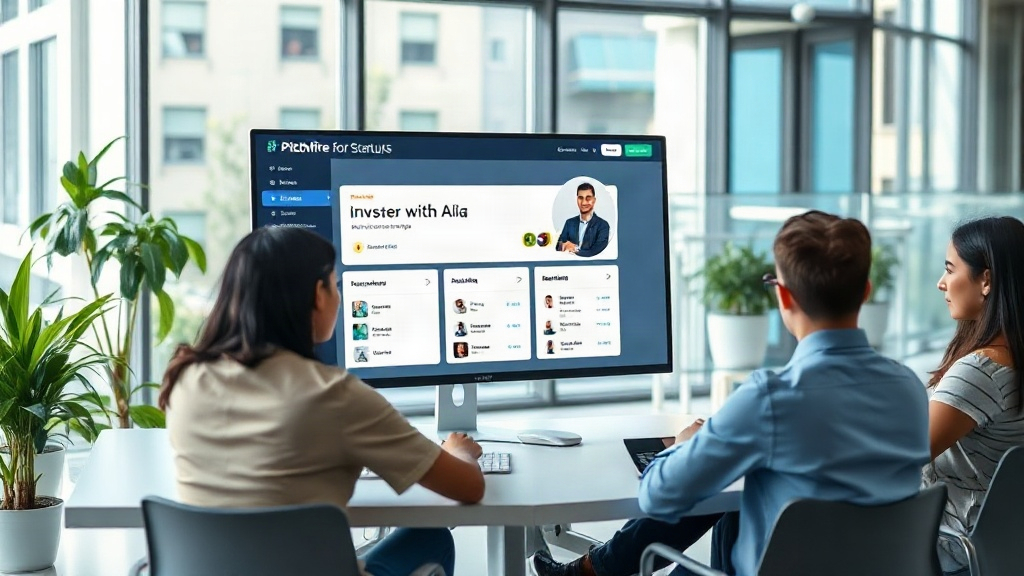 Pitchfire for Startups dashboard showing founder profile and investor matching filters