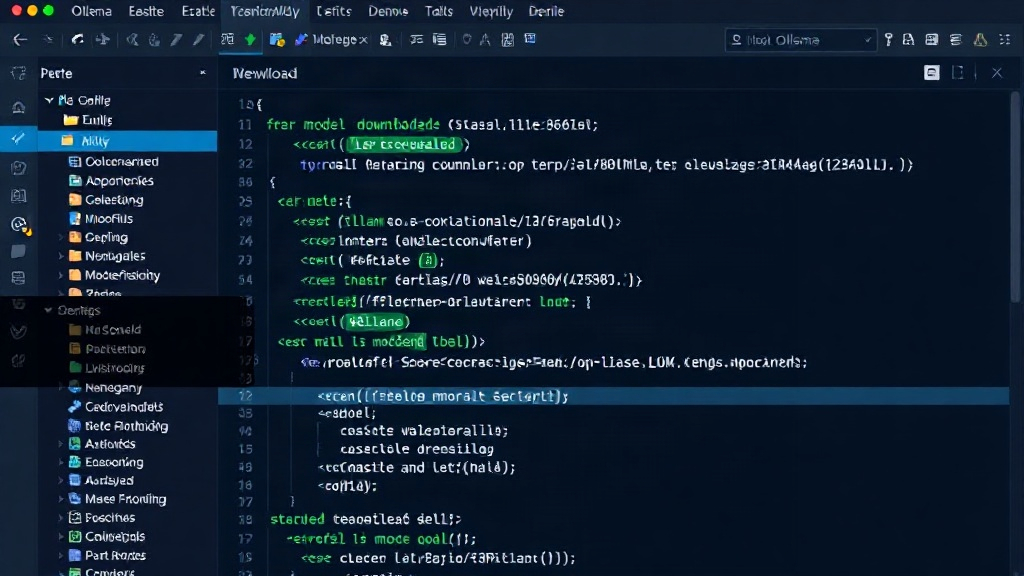 Ollama CLI interface showing model download and management commands