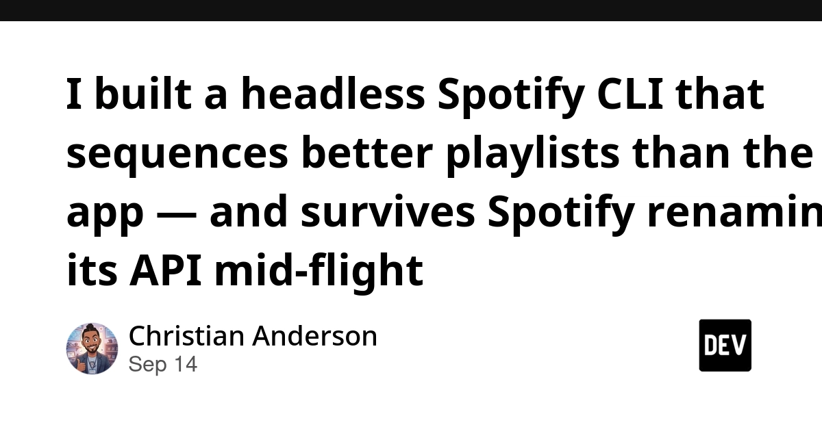 Spotify CLI Offers Better Playlists, Survives API Renaming