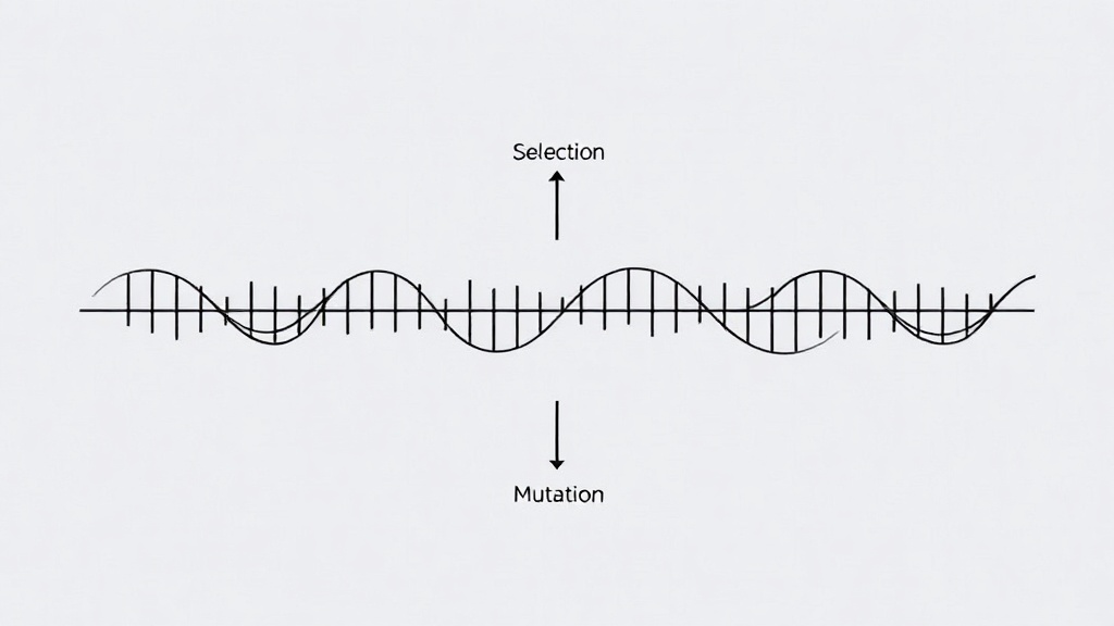 Diagram illustrating the core loop of a genetic algorithm: selection, crossover, and mutation