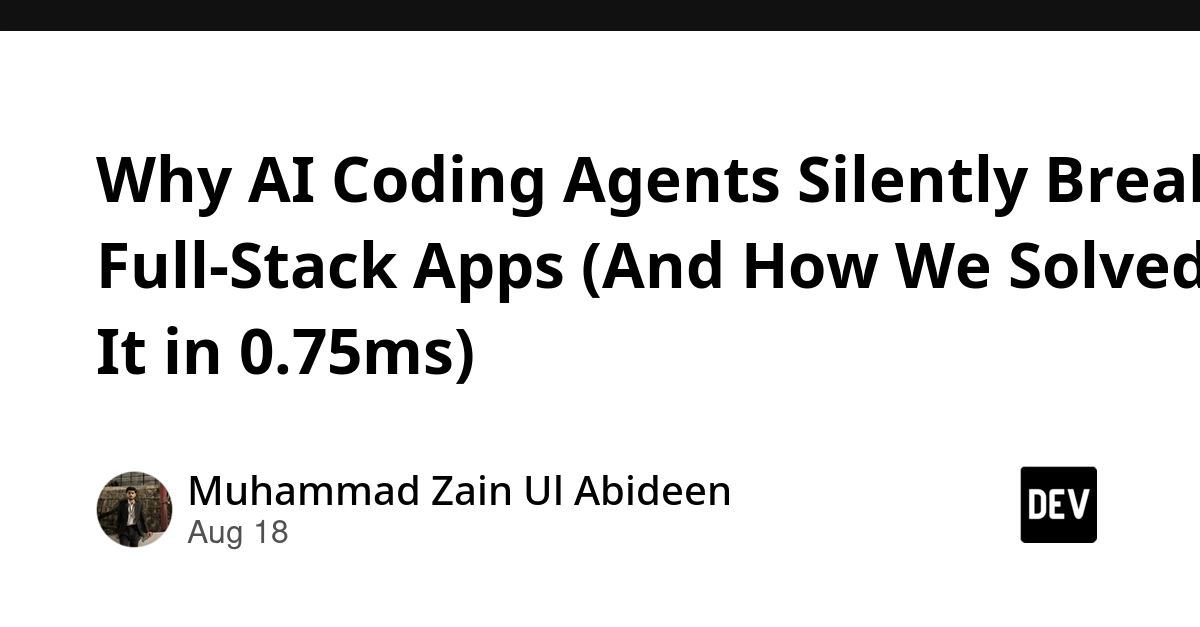 AI Code Agents Break Full-Stack Apps by Missing Cross-Boundary Contracts