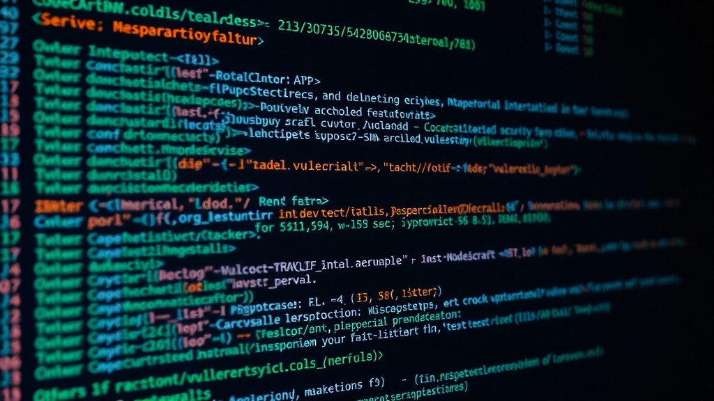 Terminal output showing code vulnerability scan results and custom rule implementation