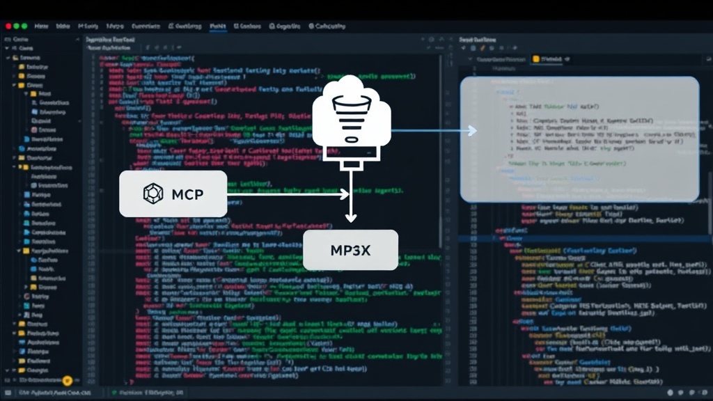 SymbolPeek architecture diagram showing MCP server connecting AI agents to codebase AST
