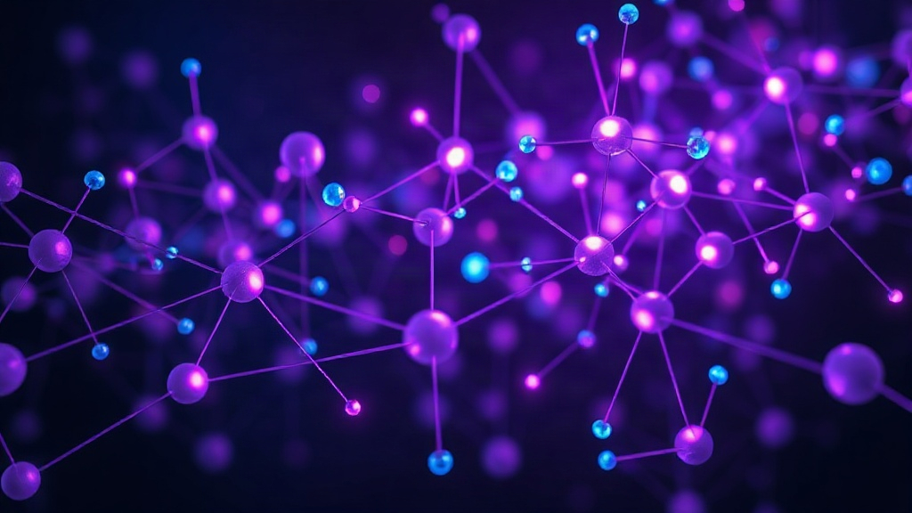 A visual representation of an AI neural network processing text data