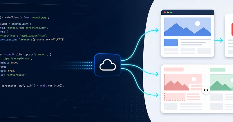 Node.js Screenshot API Eases Dev Pain, Captures PDFs and Visual Diffs