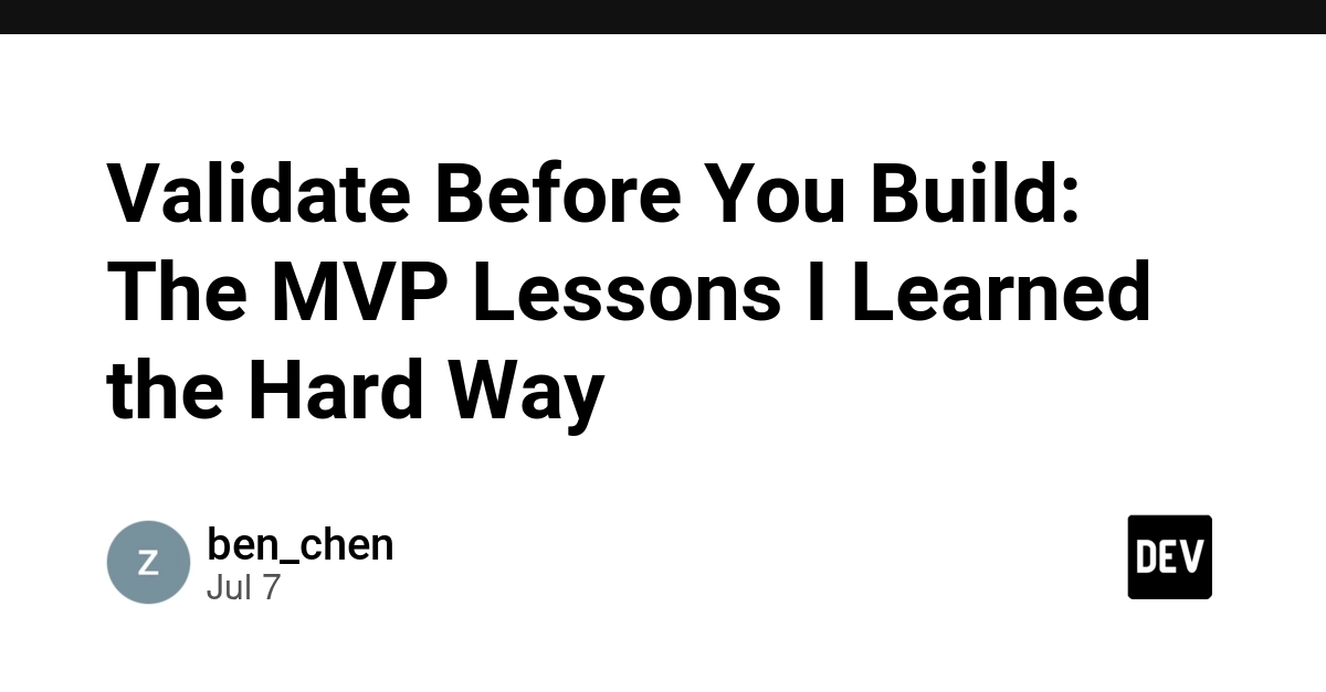 Indie Hacker's $0 Launch: Validate Before You Build MVP