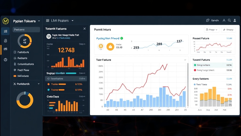 Visualizing LLM token usage breakdown across different application features in a dashboard.