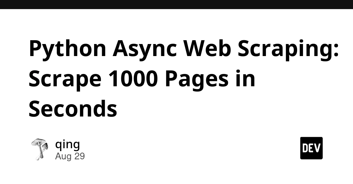 Python Async Web Scraping: 1000 Pages in Seconds with Asyncio and Httpx