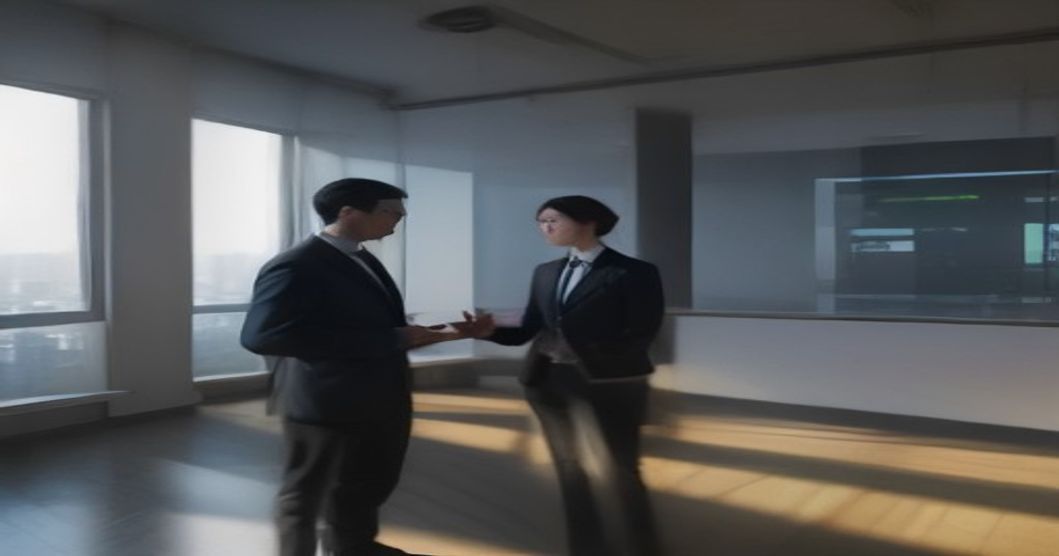 Sci2Sci founders discussing AI infrastructure development in a modern office setting.