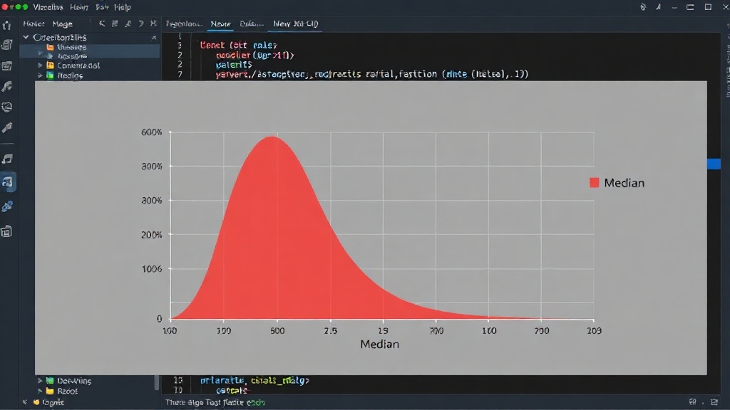 A chart illustrating the distribution of software version lifespans, highlighting the median and mean.