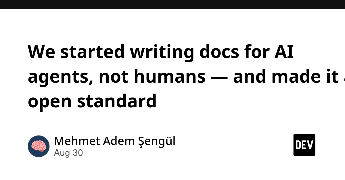 Dev Tools Now Documented for AI Agents, Not Humans