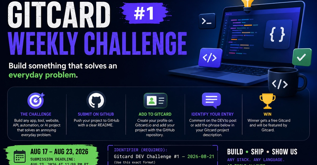 Gitcard Launches Weekly Challenge to Foster Everyday Problem-Solving Apps