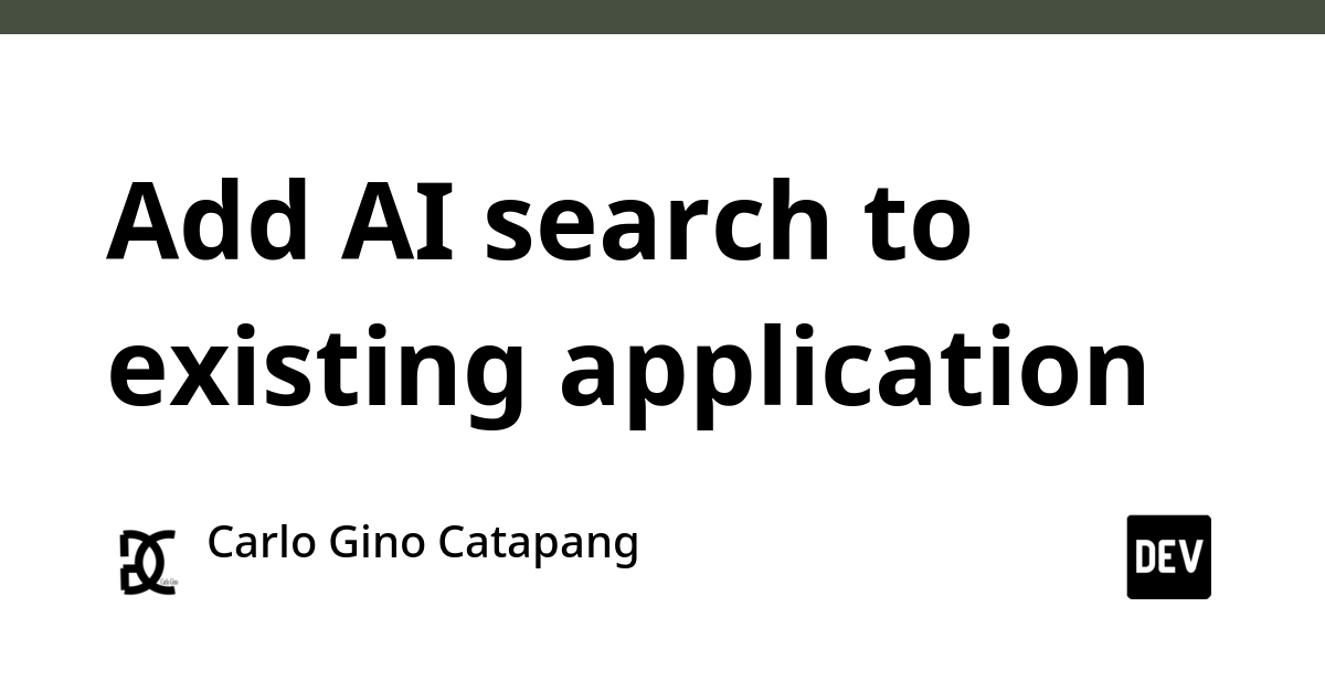 Add AI Semantic Search to Existing Apps with pgvector