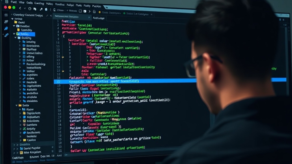 Developer updating a fresh installation script in a terminal window