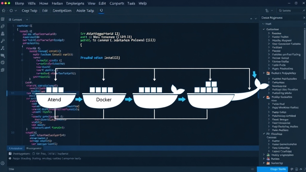 Diagram illustrating the concept of multi-stage Docker builds