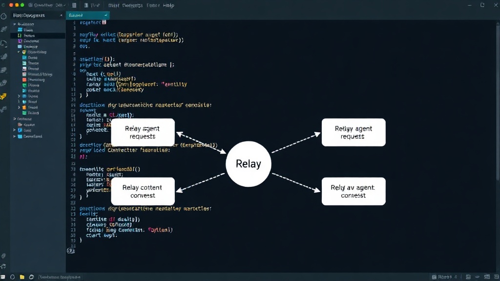 Diagram illustrating the Relay daemon intercepting agent requests and managing context flow.