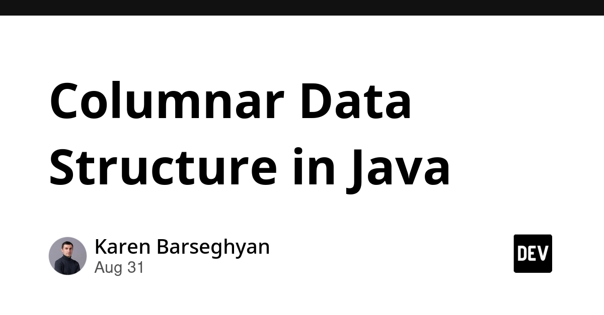 Columnar Data Structure in Java: High Performance Meets OO APIs