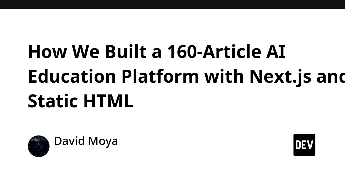 IAcademy Built 160 AI Guides in Spanish Using Next.js and Static HTML