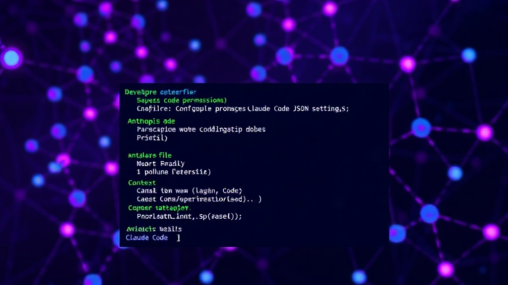 Developer configuring Claude Code permissions in a JSON settings file.