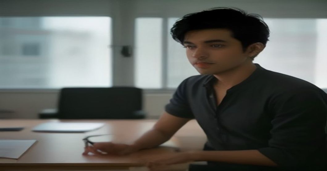 Developer Ayush Shinde at work on the Sadie AI voice agent project.